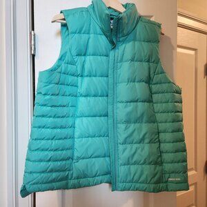 Lands End Women's Puffer Vest Green, 1X, NWOT